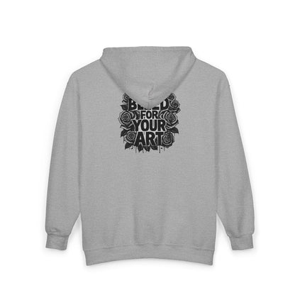 'Bleed For Your Art' Full-Zip Hoodie – DeadCorative Graphic Zip-Up Hoodie