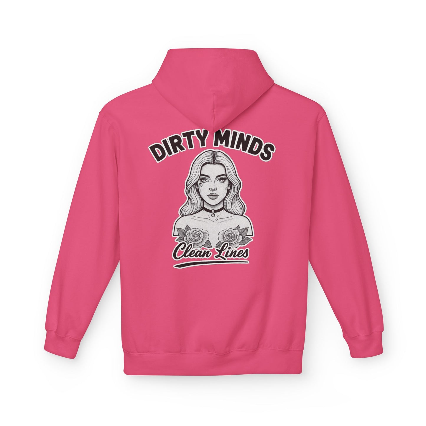 Dirty Minds Clean Lines Hoodie — Deadcorative Pullover Hoodie