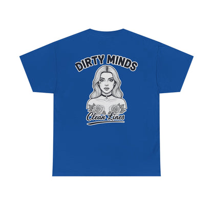 ‘Dirty Minds Clean Lines’ T-Shirt - Deadcorative Graphic Tee