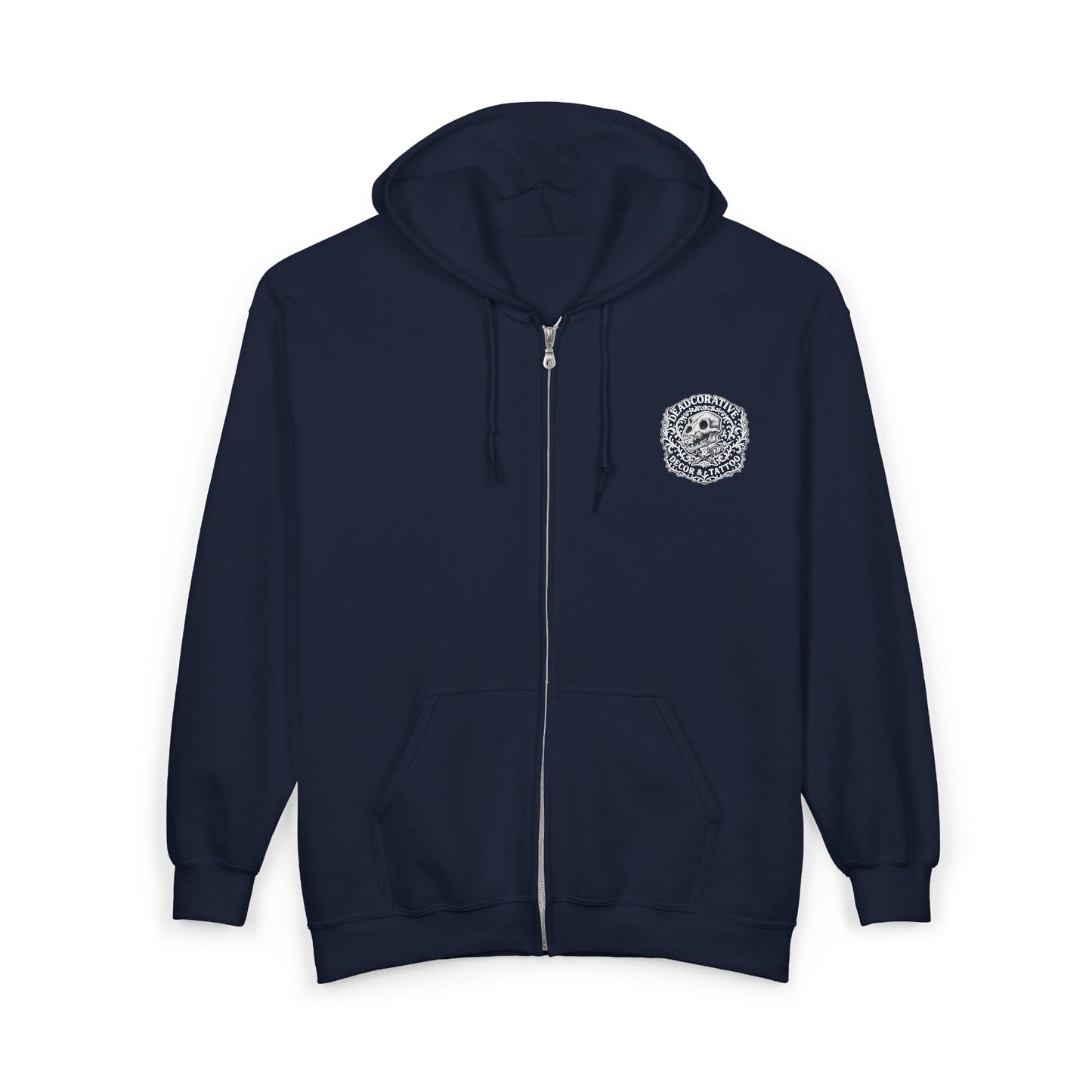 'Support Your Local Tattoer'  Full-Zip Jacket — Deadcorative Graphic Full-Zip Jacket