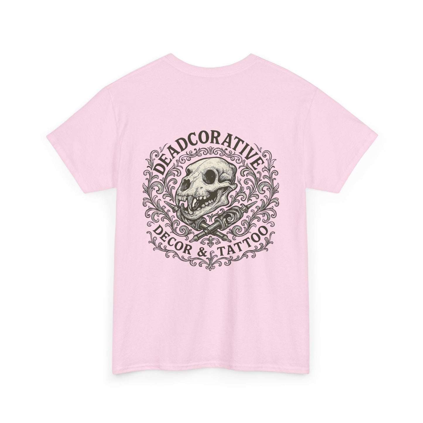 DeadCorative Logo Tee — “Deadcorative Decor & Tattoo” Graphic T-Shirt