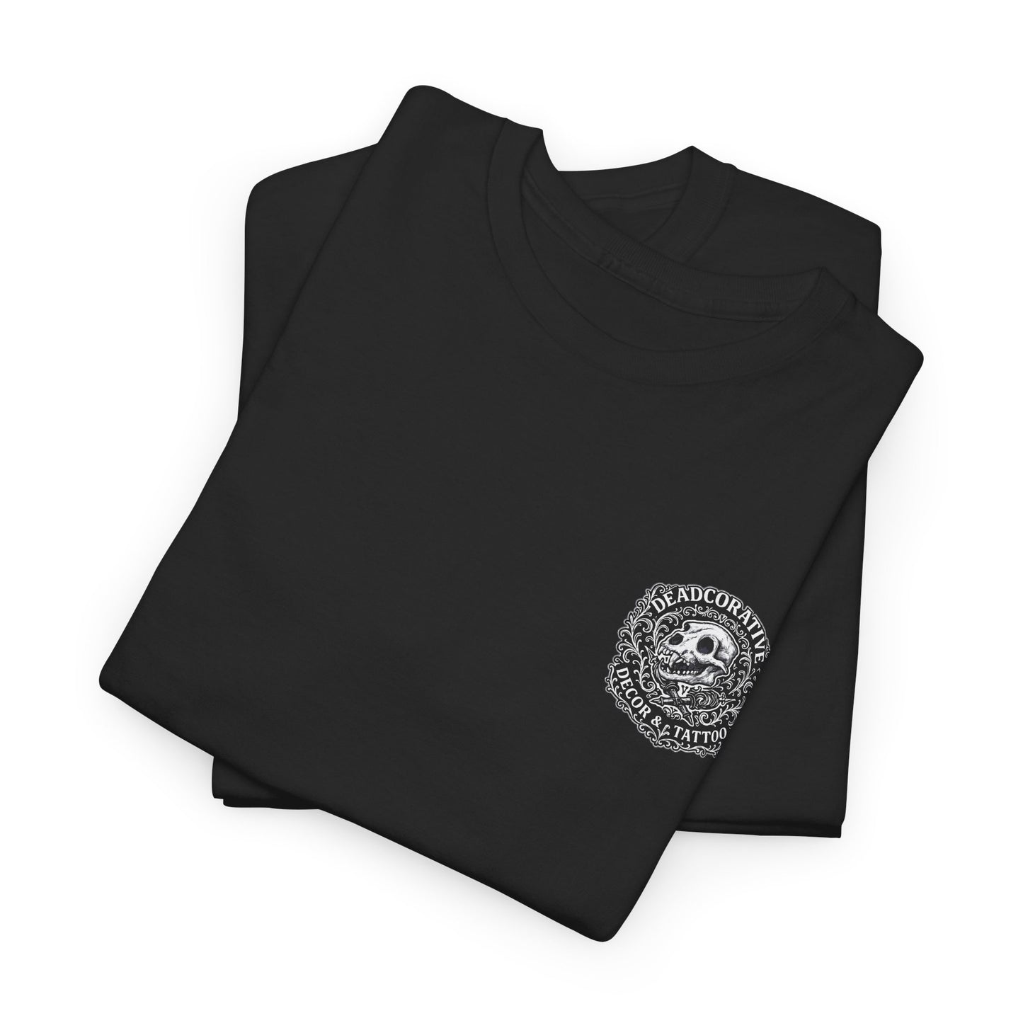 DeadCorative Logo Tee — “Deadcorative Decor & Tattoo” Graphic T-Shirt