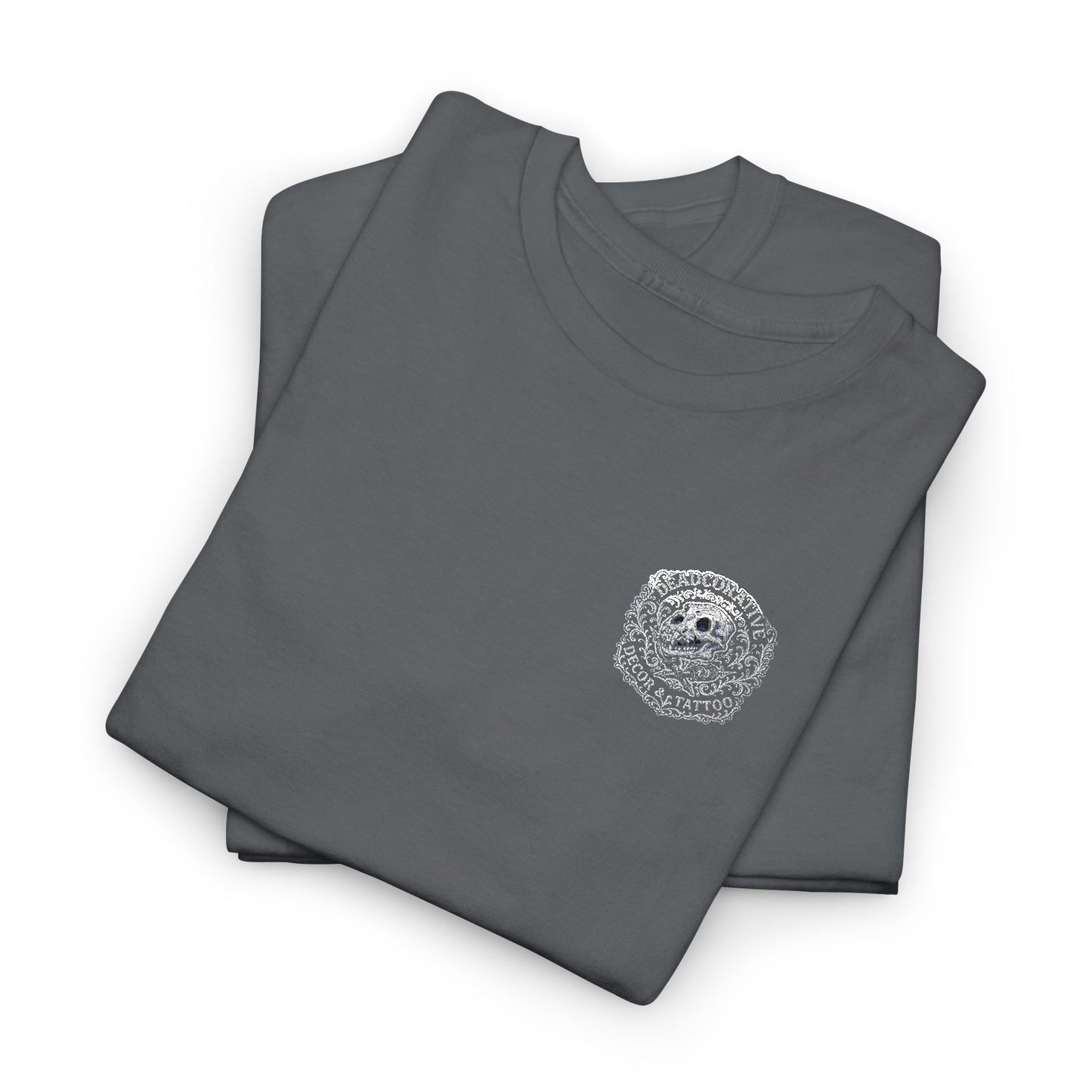 DeadCorative Embroidered Logo Tee — DeadCorative Embroidered Graphic T-Shirt